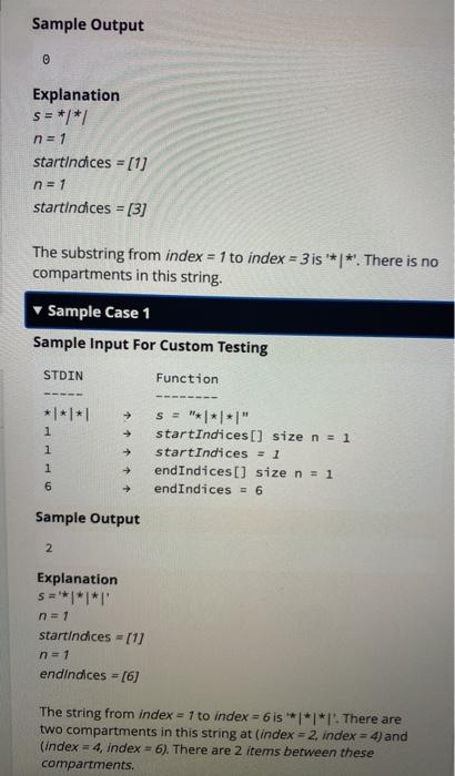 Solved an array of starting indices startIndices, and an | Chegg.com