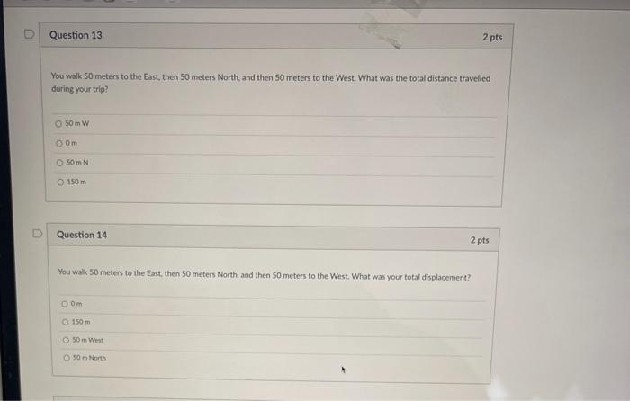 Solved D Question 11 2 pts Which of the following quantities | Chegg.com