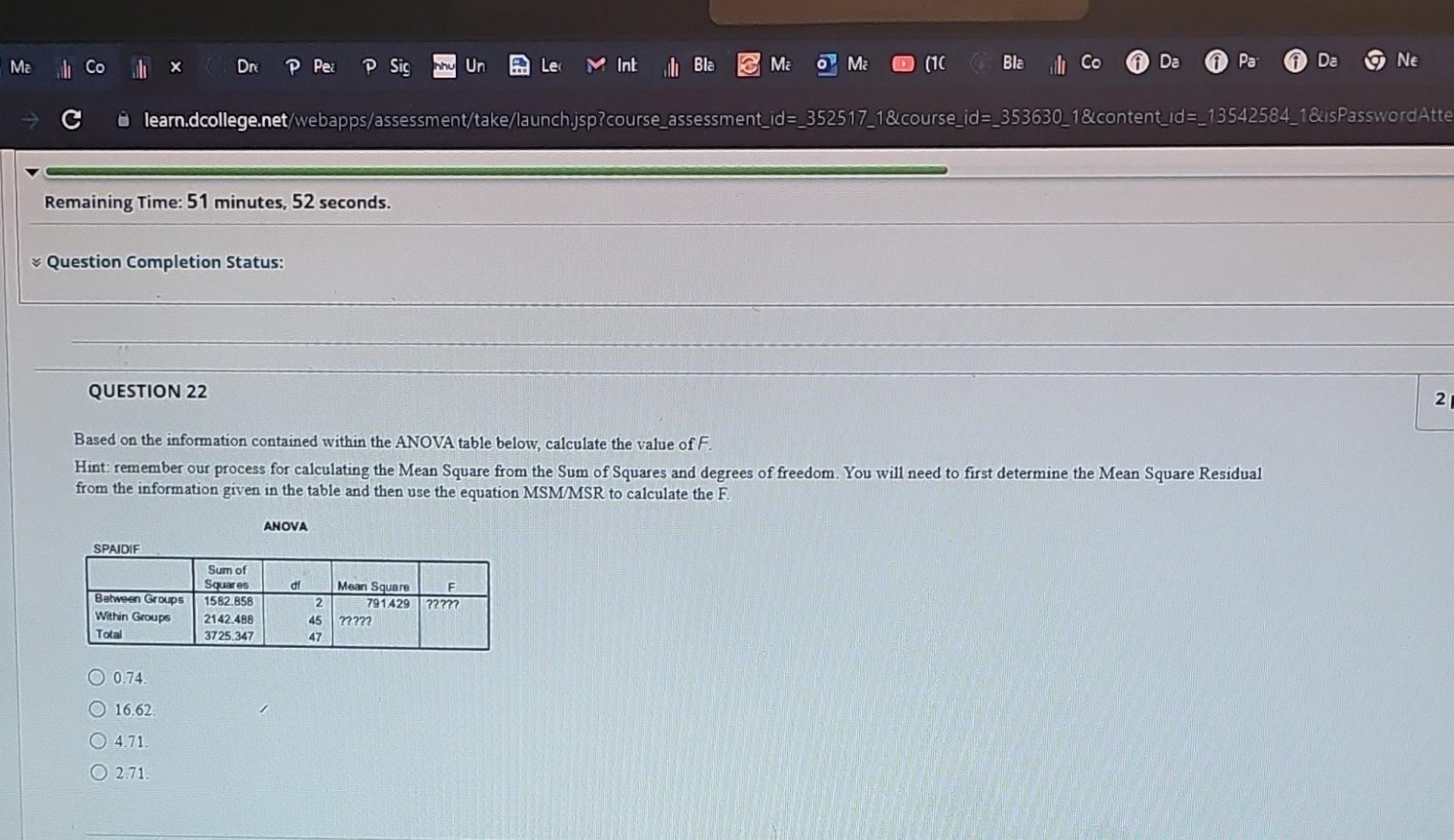 Solved QUESTION 22 Based on the information contained within | Chegg.com