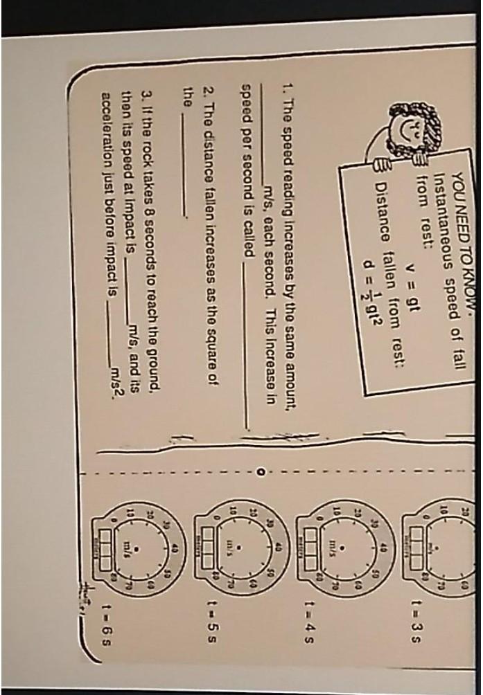 Chapter 2 Speed Worksheet