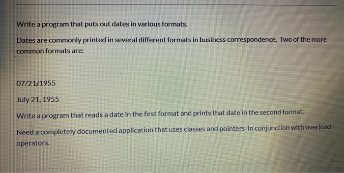 solved-c-write-program-puts-dates-various-formats-dates-c