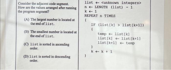 Solved AP Computer Science Principles! Help! | Chegg.com