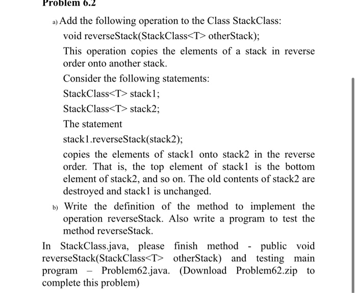 Problem 6.2 a) Add the following operation to the | Chegg.com