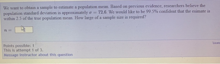 Solved We want to obtain a sample to estimate a population | Chegg.com