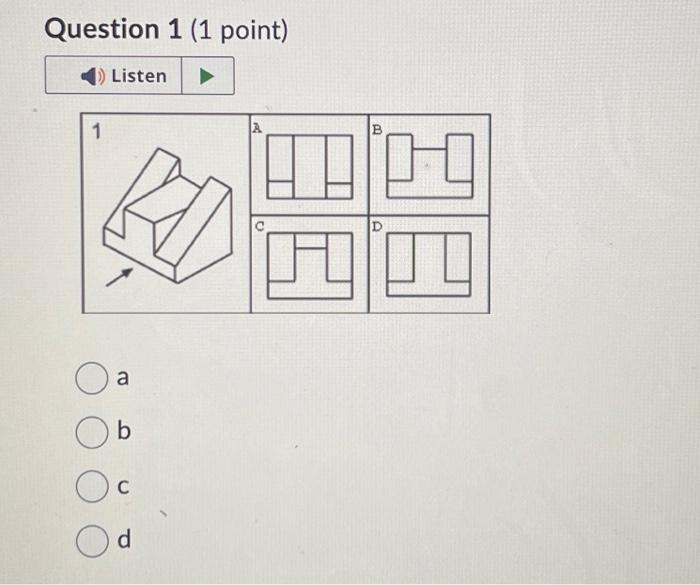 Solved Question 1 (1 Point) A B | Chegg.com