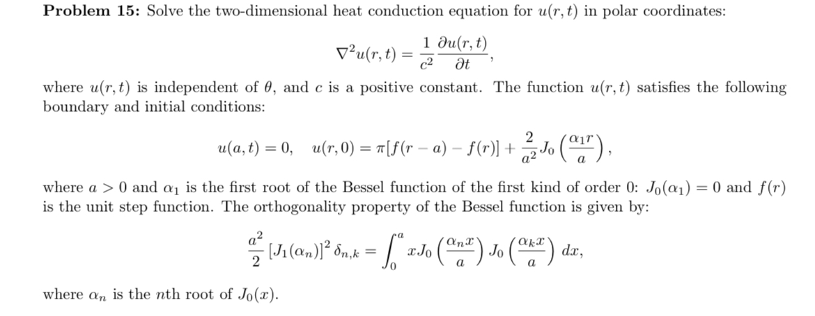 Solved Problem 15: Solve the two-dimensional heat conduction | Chegg.com