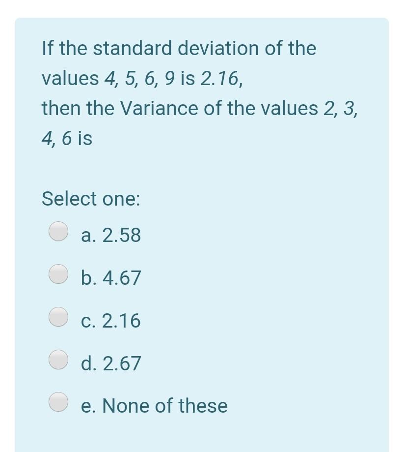 5 4 6 39 standard deviation