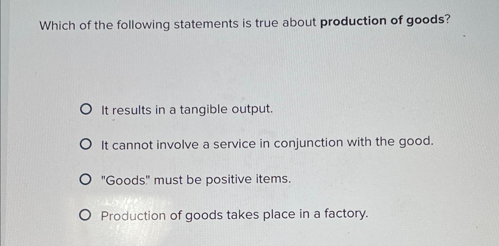 Solved Which of the following statements is true about | Chegg.com