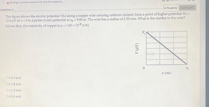 Solved The figure shows the electric potential V(x) along a | Chegg.com