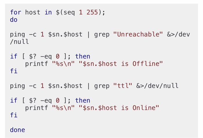 Solved Fix this script so that it will identify different | Chegg.com