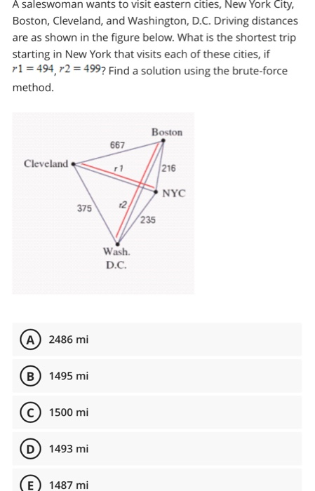 solved-a-saleswoman-wants-to-visit-eastern-cities-new-york-chegg