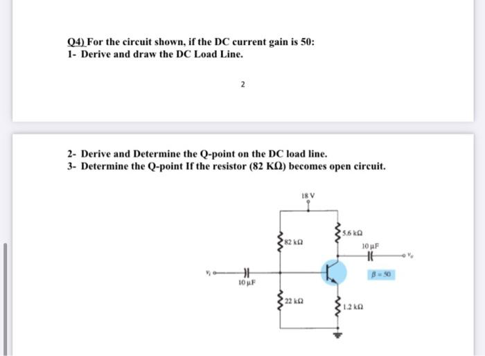 Solved Q1 ) Suppose an NPN Transistor has a set of | Chegg.com
