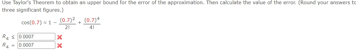 Solved Use Taylor's Theorem to obtain an upper bound for the | Chegg.com