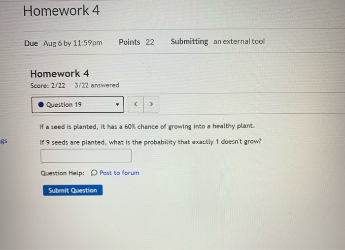 Solved Homework 4 Due Aug 6 by 11:59pm Points 22 Submitting | Chegg.com