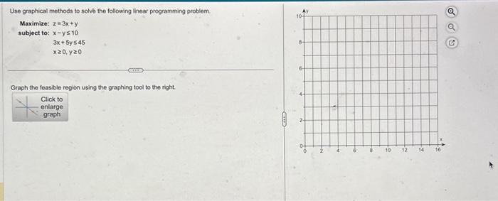 Solved Use graphical methods to solvb the following linear | Chegg.com