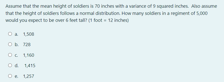 solved-assume-that-the-mean-height-of-soldiers-is-70-inches-chegg