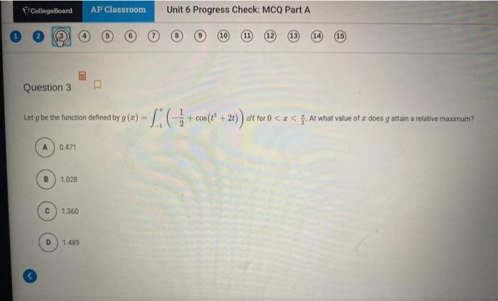 Solved CollegeBoard AP Classroom Unit 6 Progress Check: MCO | Chegg.com