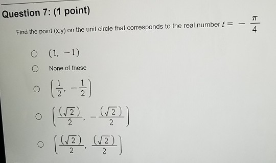 Solved Question 5: (1 point) Give the exact value of cos 37