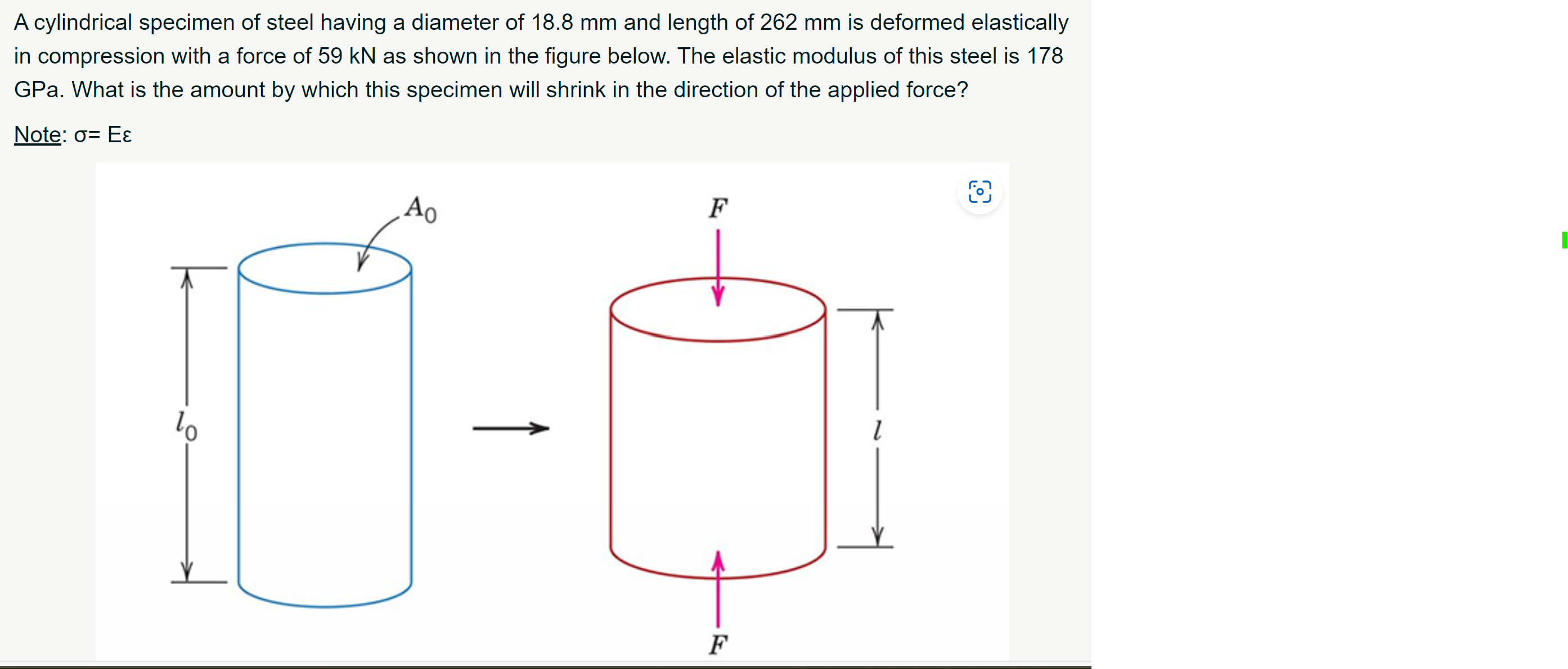 solved-a-cylindrical-specimen-of-steel-having-a-diameter-of-chegg