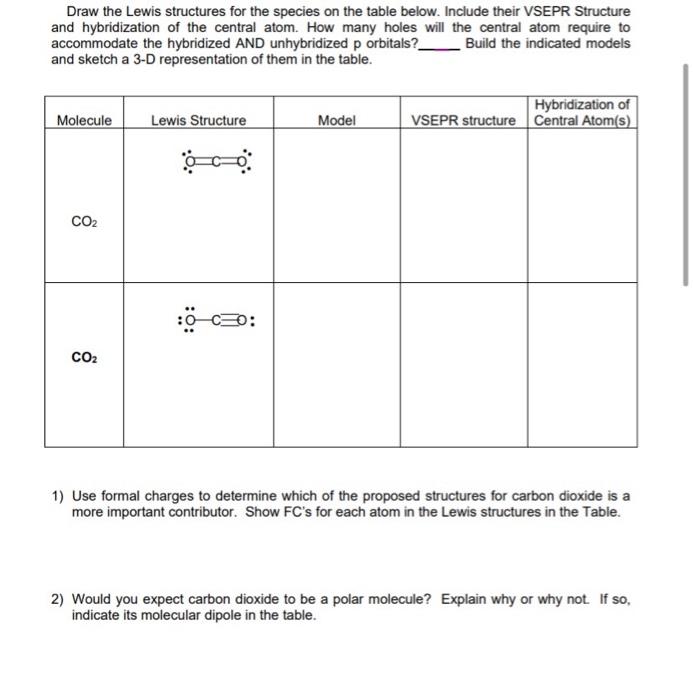 Draw The Lewis Structures For The Species On The Chegg Com