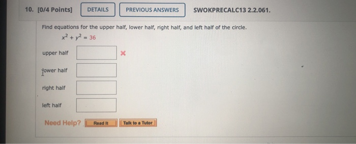 Solved 10 [0 4 Points] Details Previous Answers