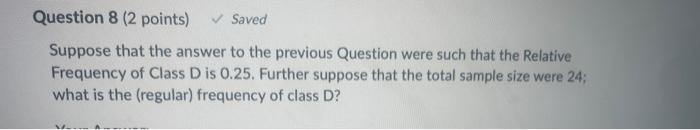 Solved Suppose that the answer to the previous Question were | Chegg.com