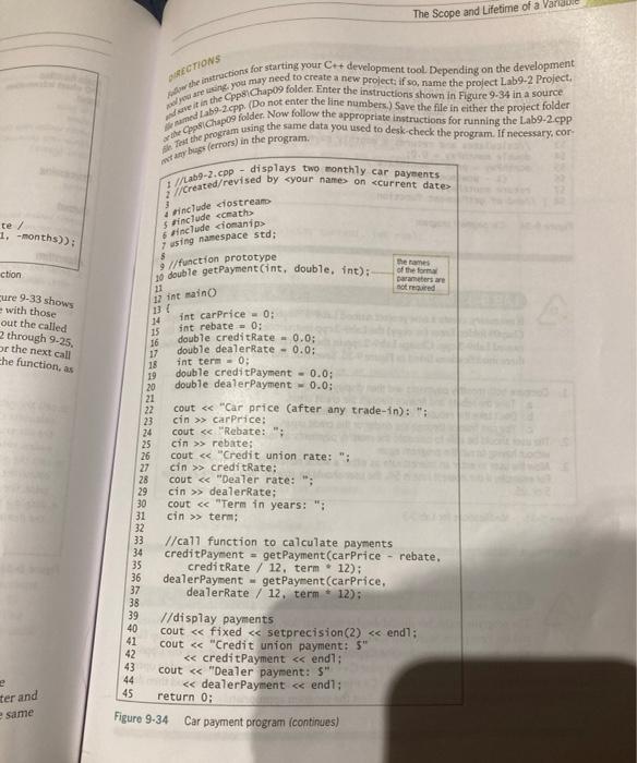 Solved the instructions for starting your C++development | Chegg.com