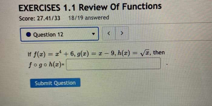 Solved EXERCISES 1.2 Basic Classes of Functions Score: | Chegg.com