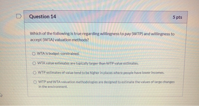 Solved Question 14 5 pts Which of the following is true | Chegg.com