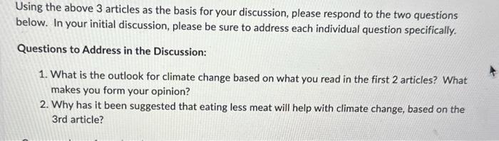 Solved Enviromental Sciences ENVS 2202 Question 1: Global | Chegg.com