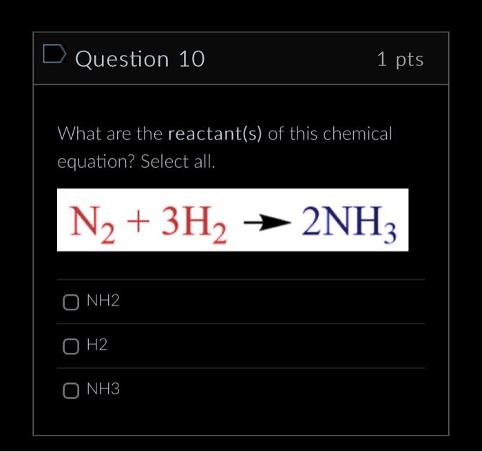 Solved N2+3H2→2NH3 | Chegg.com