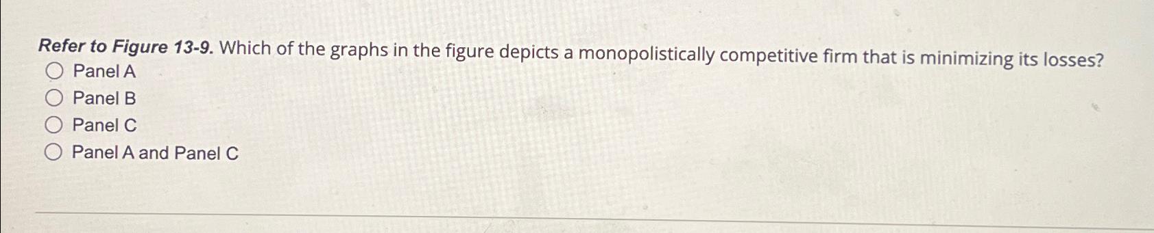 Solved Refer to Figure 13-9. ﻿Which of the graphs in the | Chegg.com