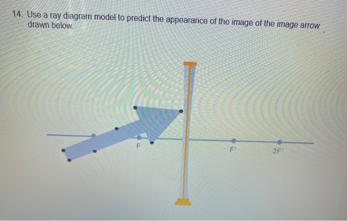 Solved 14. Use a ray diagram model to predict the appearance | Chegg.com