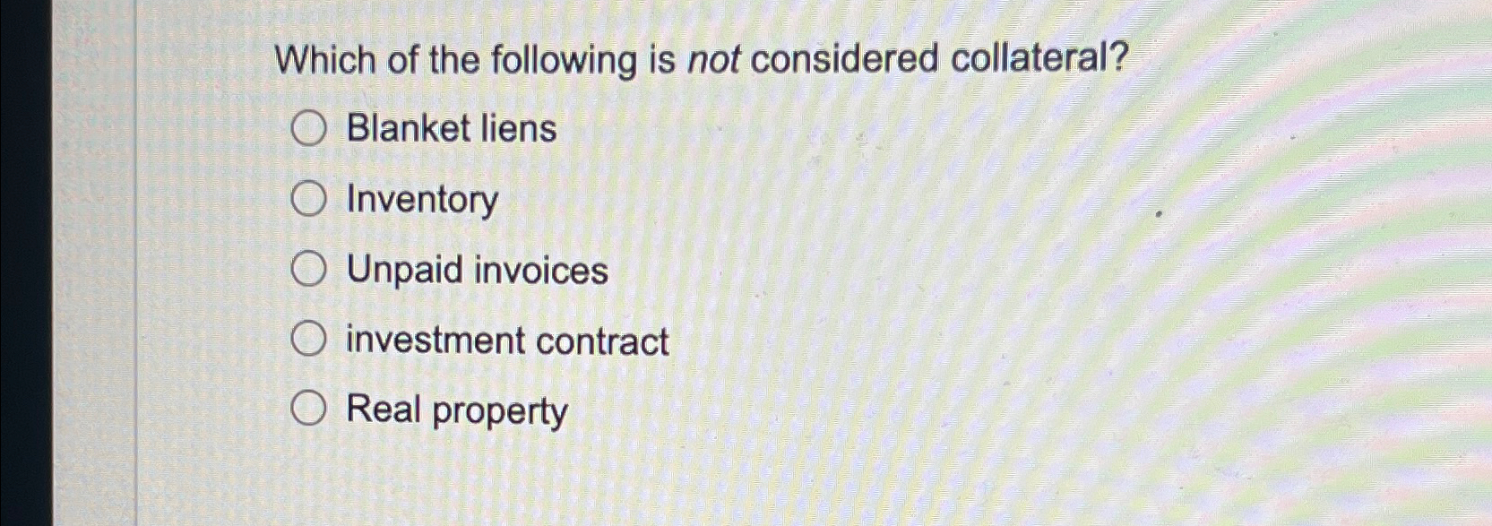 Solved Which of the following is not considered