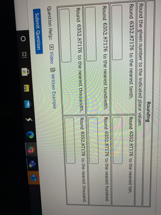 Solved Rounding Round the given number to the indicated | Chegg.com