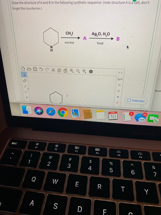 Solved Draw the structure of A and B in the following | Chegg.com