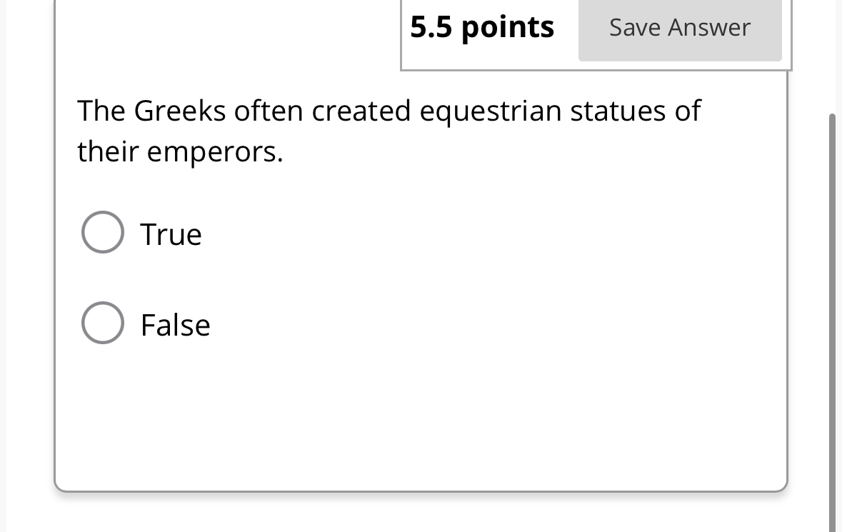Solved 5.5 ﻿pointsSave AnswerThe Greeks often created