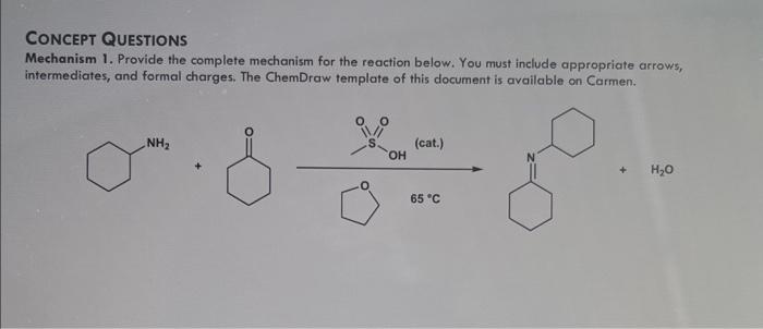 Solved CONCEPT QUESTIONS Mechanism 1. Provide the complete | Chegg.com