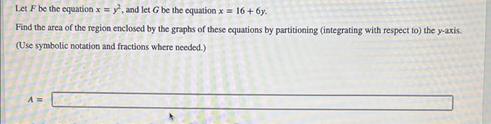 Solved Find the area of the region enclosed by the graphs of | Chegg.com