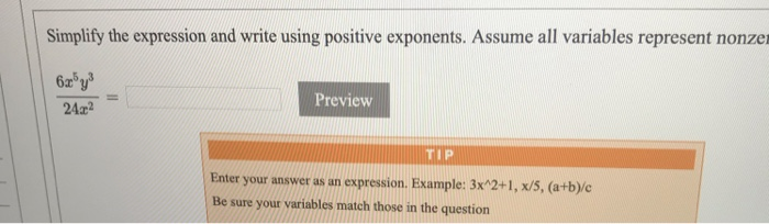 Solved Simplify the expression and write using positive | Chegg.com