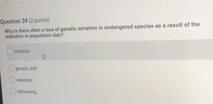 Solved Question 32 (2 points) Saved If a population is in | Chegg.com