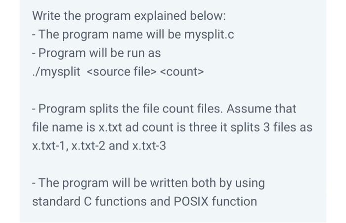 Solved Write the program explained below: - The program name | Chegg.com