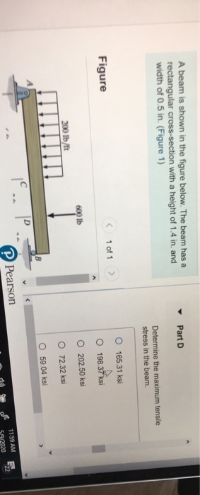 Solved A beam is shown in the figure below. The beam has a | Chegg.com