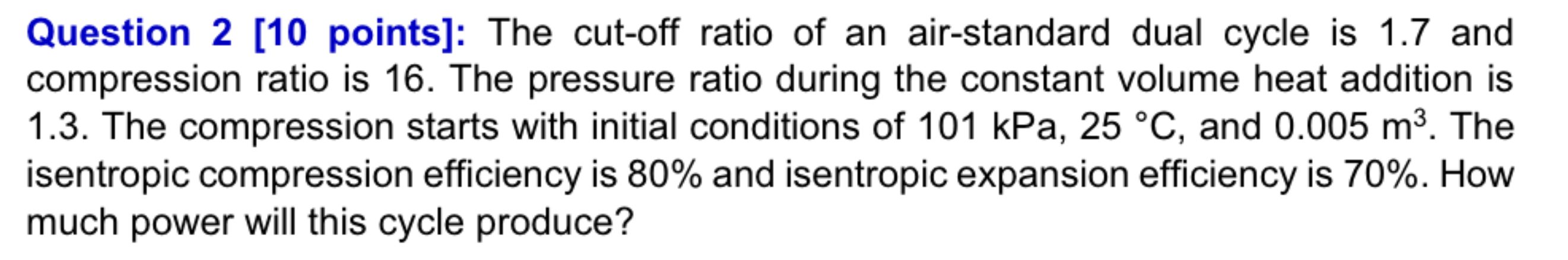 Solved Question 2 [10 ﻿points]: The cut-off ratio of an | Chegg.com