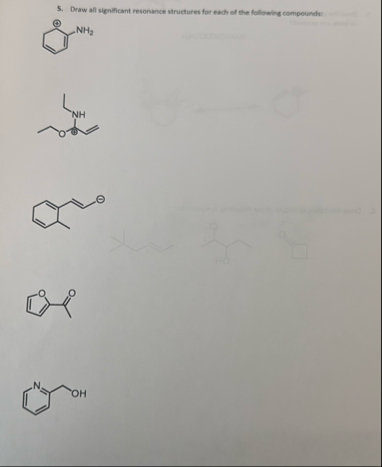 Solved Draw all significant resonance structures for each of | Chegg.com