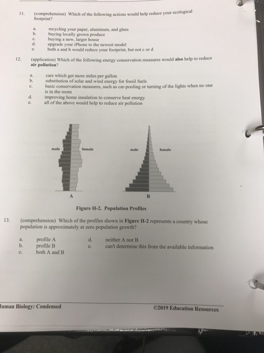 Solved (comprehension) Which of the following actions would | Chegg.com