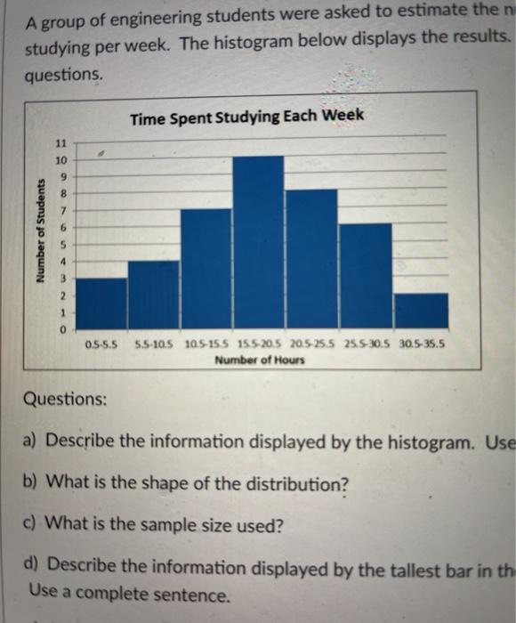 Solved A group of engineering students were asked to | Chegg.com