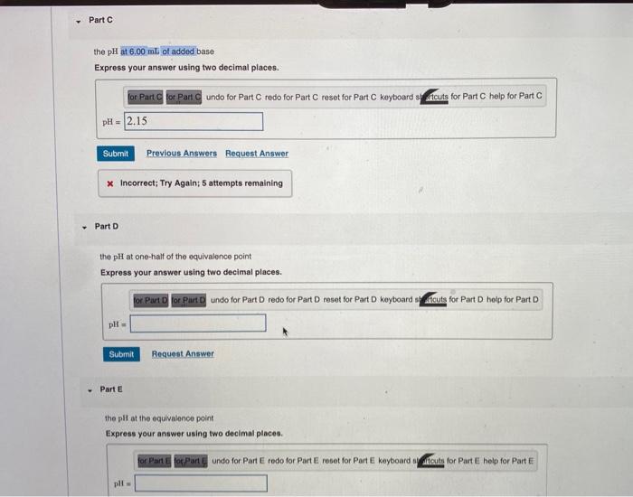 Solved Exercise 16.71 Problems by Topic Titrations, pH