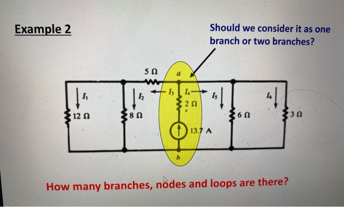 Solved Example 2 Should we consider it as one branch or two | Chegg.com