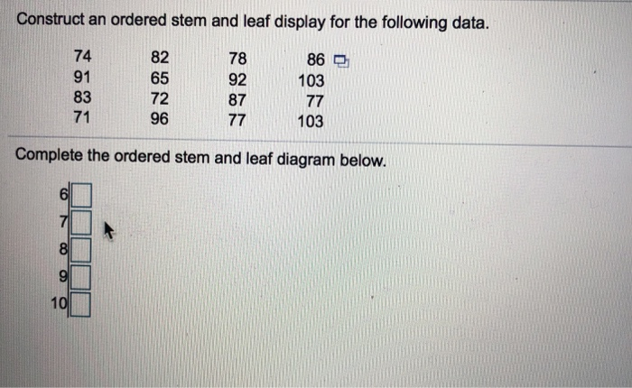 stem and leaf display spss